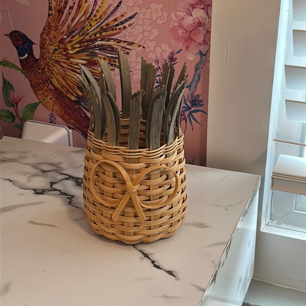Hand Woven Pineapple Shaped Basket